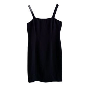 Dress - Donna Morgan Classic Black w Cut-Out Detail at Hem - Sleeveless - LNC 14